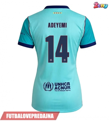 Lacne Ženy Futbalové dres Barcelona Karim Adeyemi #14 2026-27 Krátky Rukáv - Tretina